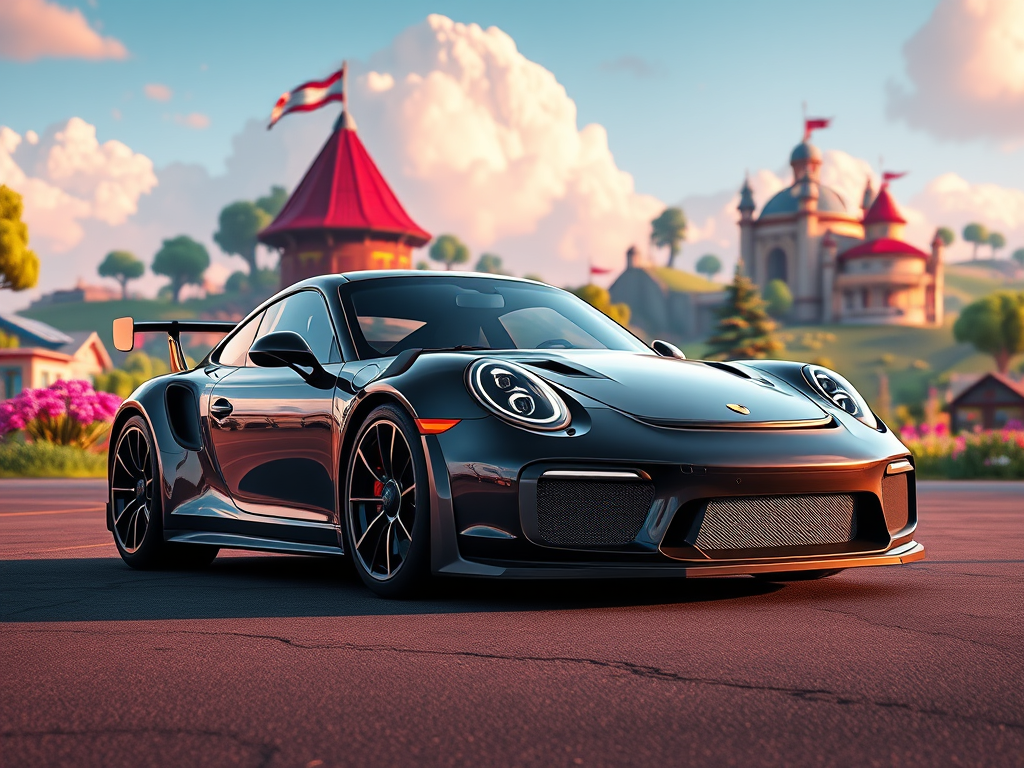 Porsche 911 GT3 RS Meets Fortnite OG Seasons