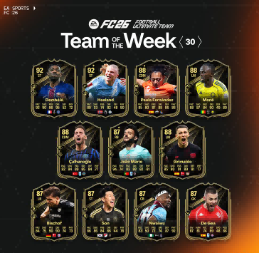 EA Sports FC 26 TOTW 30 Prediction Guide
