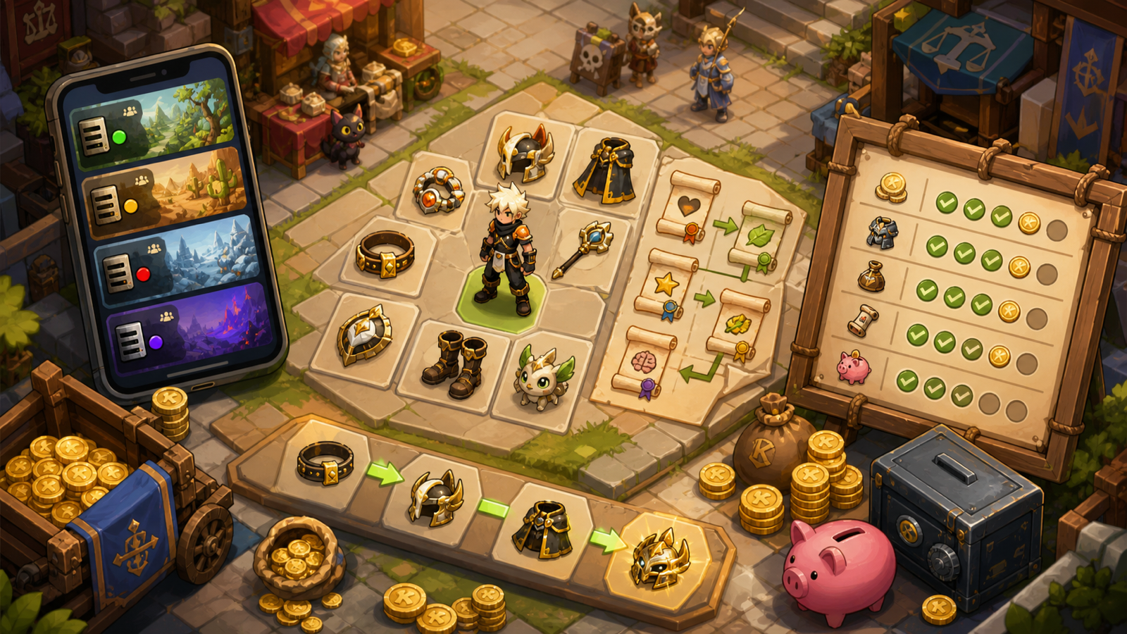 Kamas Dofus Touch pour stuff : préparer son budget sans gaspiller