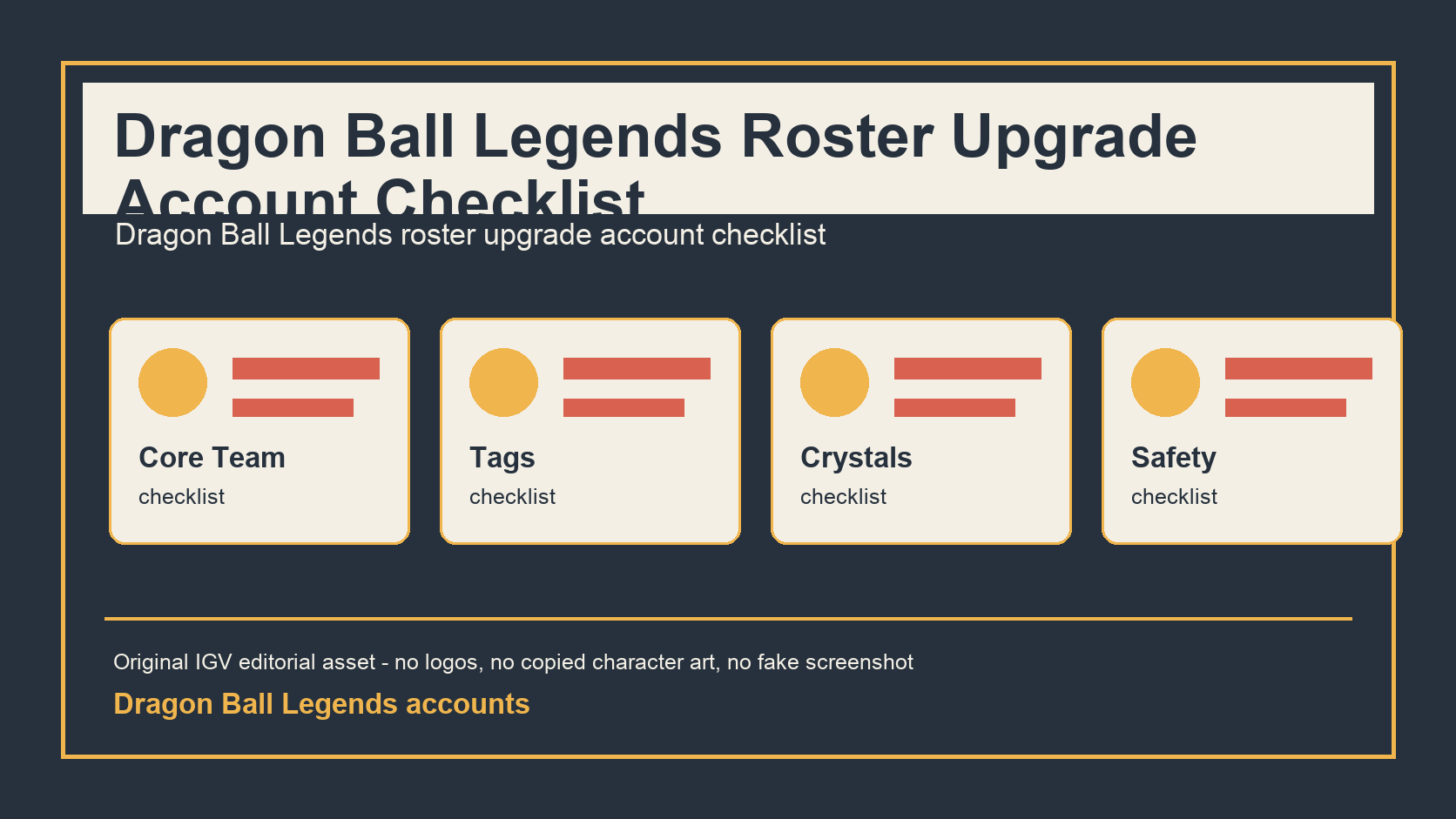 Dragon Ball Legends Roster Upgrade Account Checklist