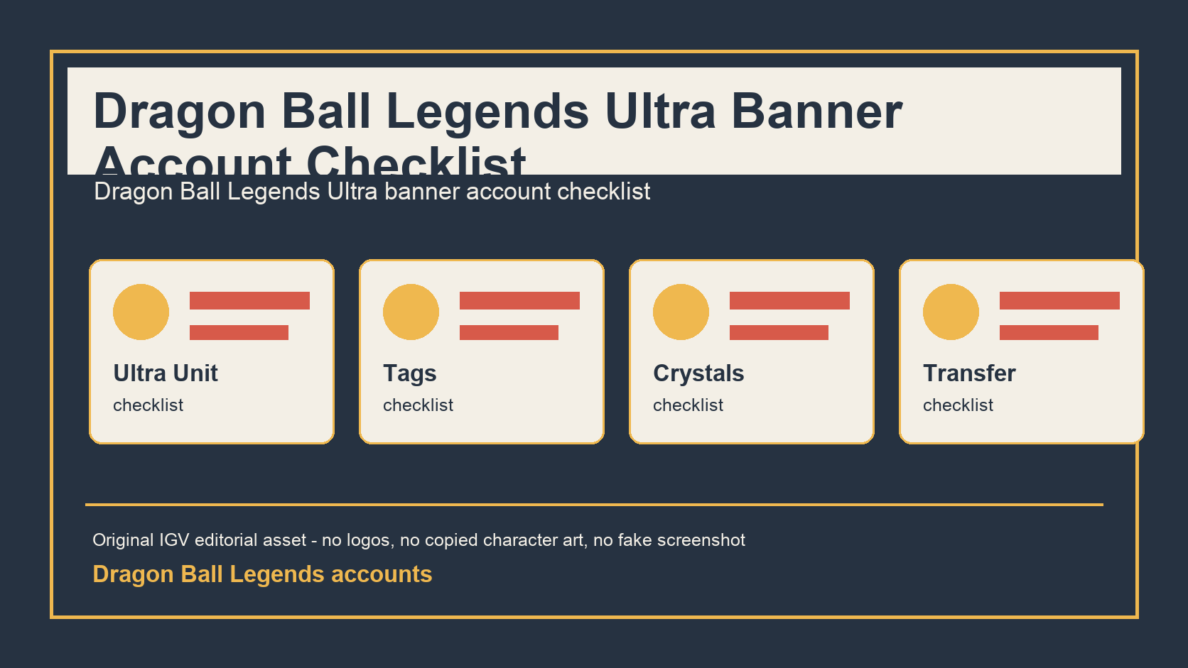 Dragon Ball Legends Ultra Banner Account Checklist