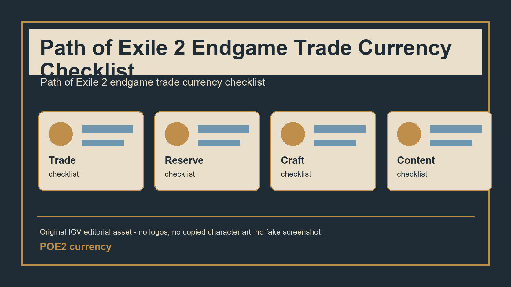Path of Exile 2 Endgame Trade Currency Checklist