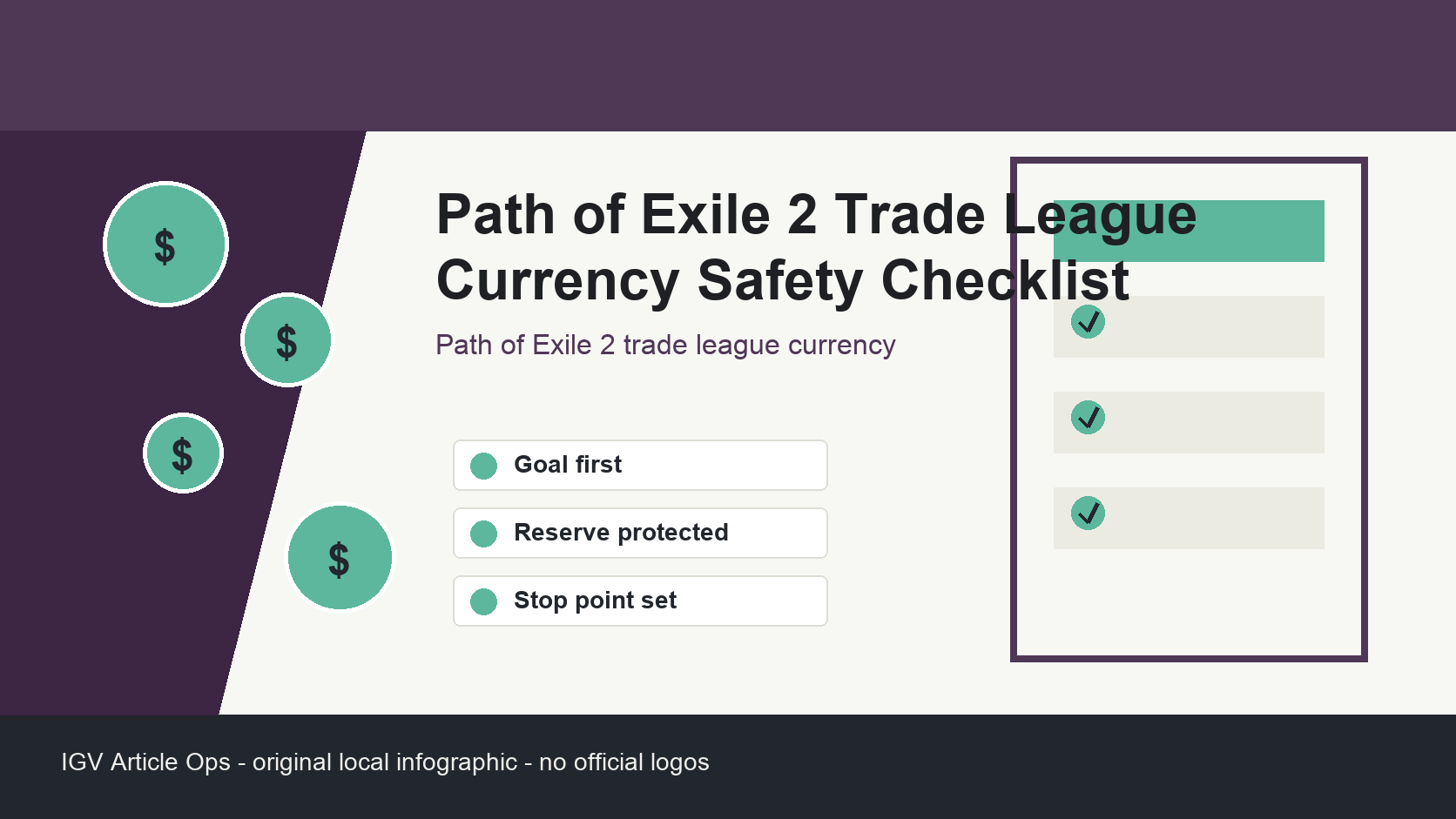 Path of Exile 2 Trade League Currency Safety Checklist
