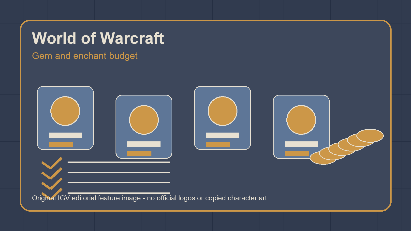 WOW TBC Classic Anniversary Gem and Enchant Gold Checklist