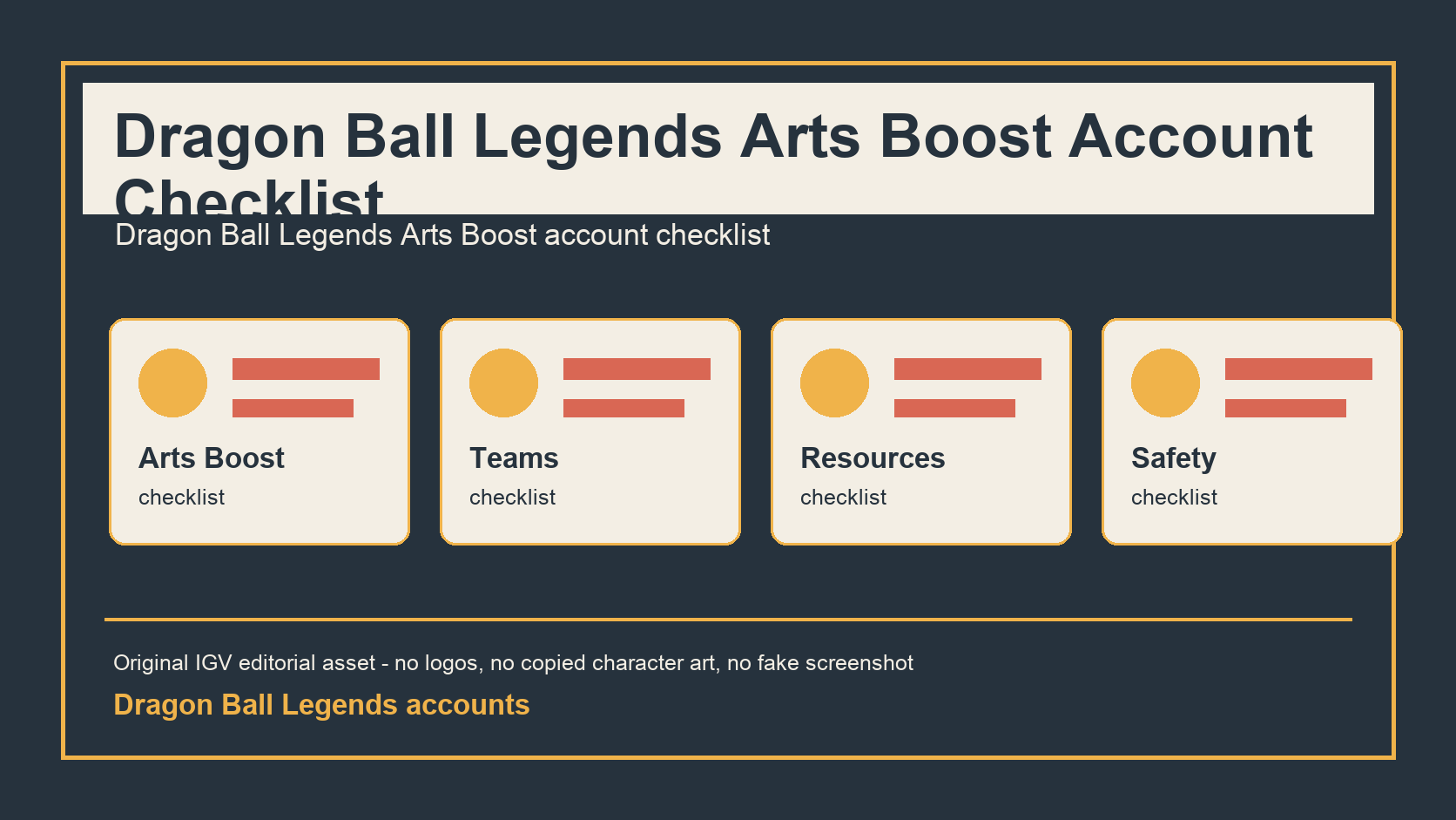 Dragon Ball Legends Arts Boost Account Checklist