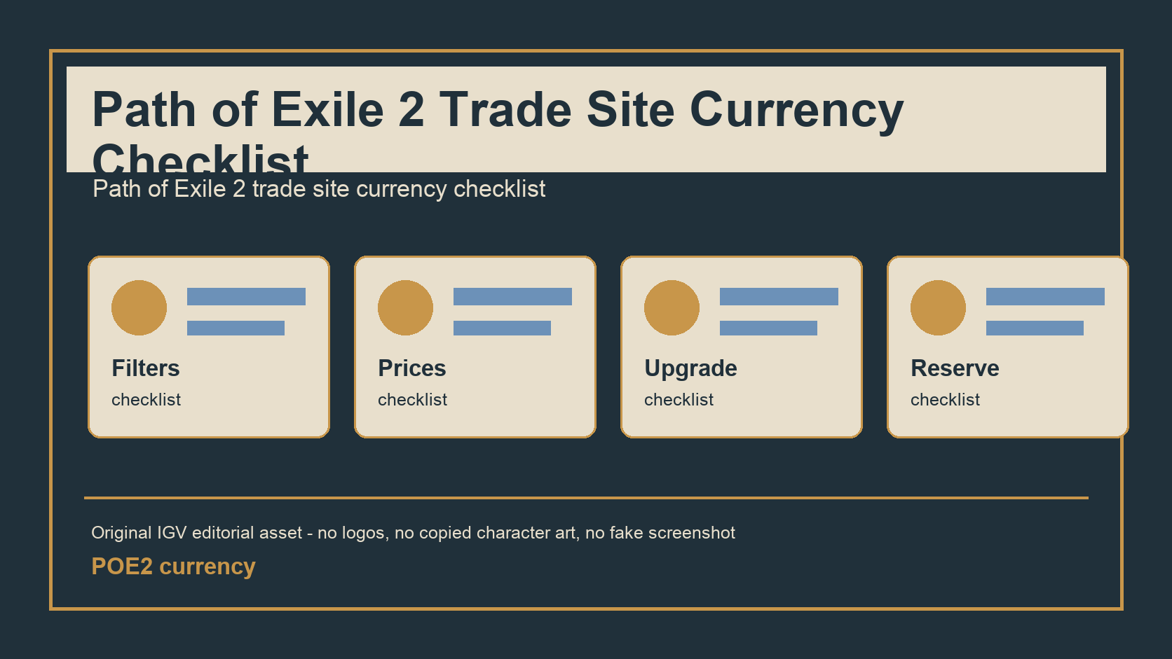 Path of Exile 2 Trade Site Currency Checklist